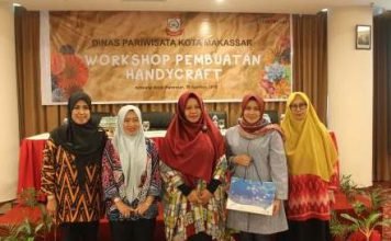 Dispar Makassar Gelar Workshop Pembuatan Handycraft