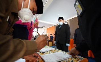 Sekda Sulsel Lantik 10 Pejabat Fungsional RSUD Sayang Rakyat
