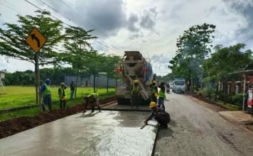 Dialokasikan Rp 16 Miliar, Ruas Burung-burung – Bili-bili Kini Tahap Rabat Beton