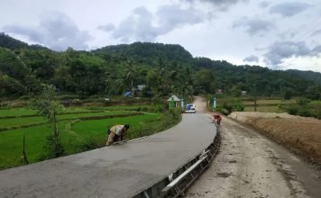 Pemprov Lanjutkan Penanganan Ruas Minasatene di Pangkep, Progres Pengecoran Beton