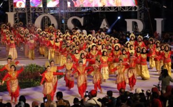 250 Penari Kolosal Siswi SMP se Kota Makassar Tampil di Pembukaan F8 2023