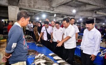 Pj Gubernur Sulsel Kunjungi Pasar Minasa Maupa Gowa, Harga Kebutuhan Pokok Masih Terkendali