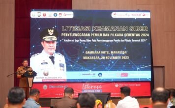 Pj Gubernur Sulsel Berharap Keamanan Siber Pemilu Perkuat Proteksi Hoaks