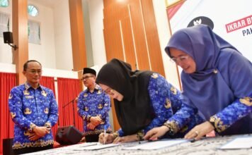 ASN Pemprov Sulsel Berikrar dan Teken Fakta Integritas Jaga Neralitas