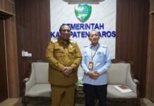 Bertemu Bupati Maros, Kepala KPP Pratama Maros Bahas Kerjasama Pertukaran Data