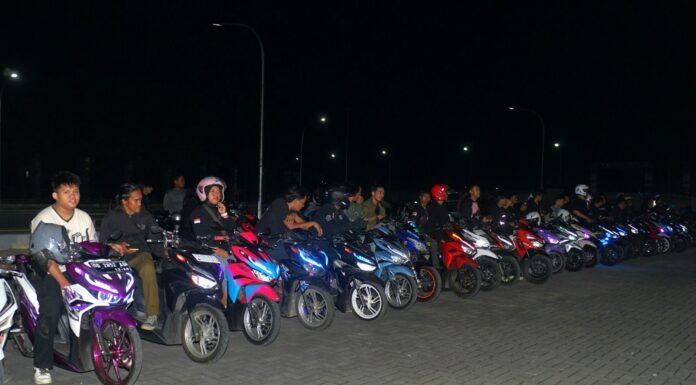 Asmo Sulsel Gelar “Honda Jagoan Community Night Ride”, Libatkan 300 Bikers