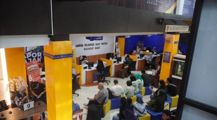 Jelang Batas Akhir Relaksasi, Penyampaian SPT Tahunan Wajib Pajak Kanwil DJP Sulselbartra Tumbuh Positif