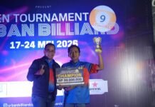 Tournament Urban Billiard 2026 dengan Total Hadiah Rp75 Juta Berakhir
