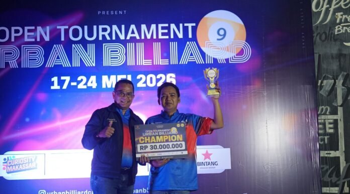 Tournament Urban Billiard 2026 dengan Total Hadiah Rp75 Juta Berakhir