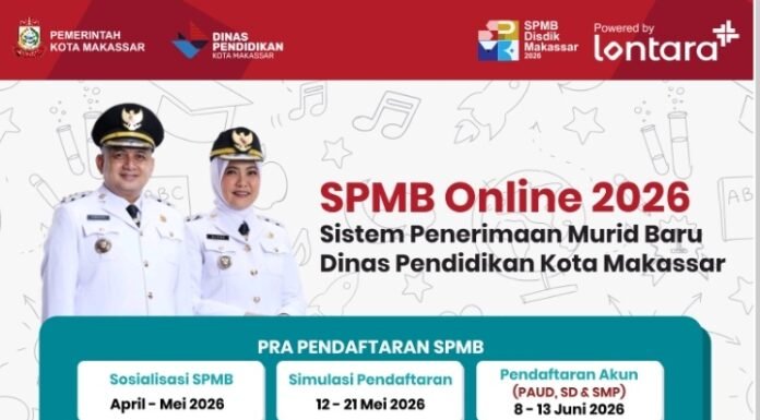 Pendaftaran SPMB 2026 Makassar Dimulai 8 Juni, Simak Tahapan dan Jadwal Lengkapnya
