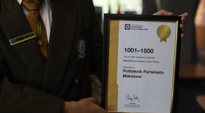 Poltekpar Makassar Masuk Peringkat Dunia “THE Sustainability Impact Ratings” 2026