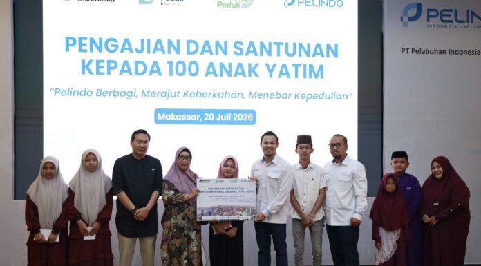 Perkuat Komitmen Kepedulian Sosial, Pelindo Regional 4 Berbagi, Santuni 100 Anak Yatim