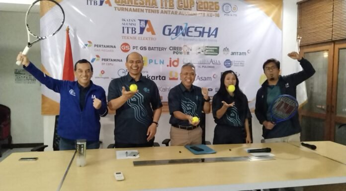Persatuan Tenis Ganesha IA ITB Kembali Gelar “Ganesha ITB Cup” 2026.