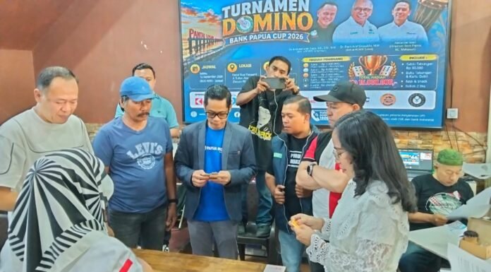 Turnamen Domino “Bank Papua Cup 2026, Diikuti 96 Pasang Perebutkan Total Hadiah Rp15 Juta