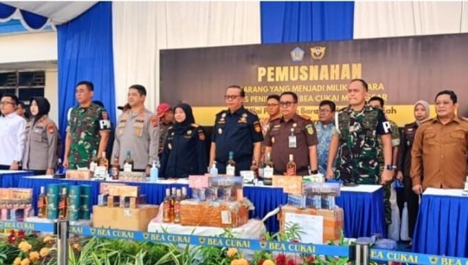 Bea dan Cukai Makassar Musnahkan Barang Bukti Penindakan Senilai Rp46,055 Miliar
