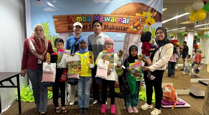 Aerotel Smile Makassar Gelar Lomba Mewarnai, Hadirkan Keseruan dan Kreativitas Anak