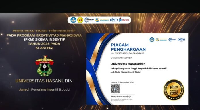Unhas Raih Tiga Penghargaan pada PKM Award 2026