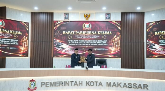 Rancangan Perubahan APBD 2026, Makassar Rancang Pendapatan Daerah Rp4,56 Triliun