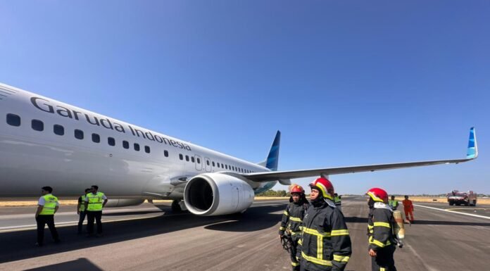 Pesawat Garuda Indonesia Alami Pecah Ban, Bandara Sultan Hasanuddin Pastikan Penanganan Berjalan Aman dan Operasional Kembali Normal