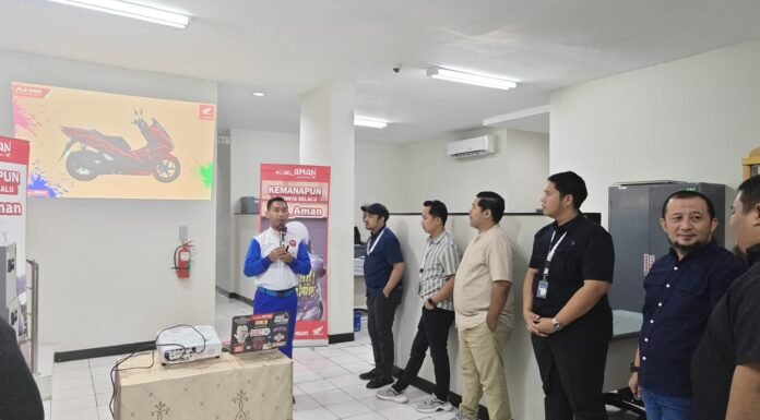 Asmo Sulsel Berikan Edukasi Safety Riding kepada Lebih dari 90 Karyawan FIFGroup Makassar
